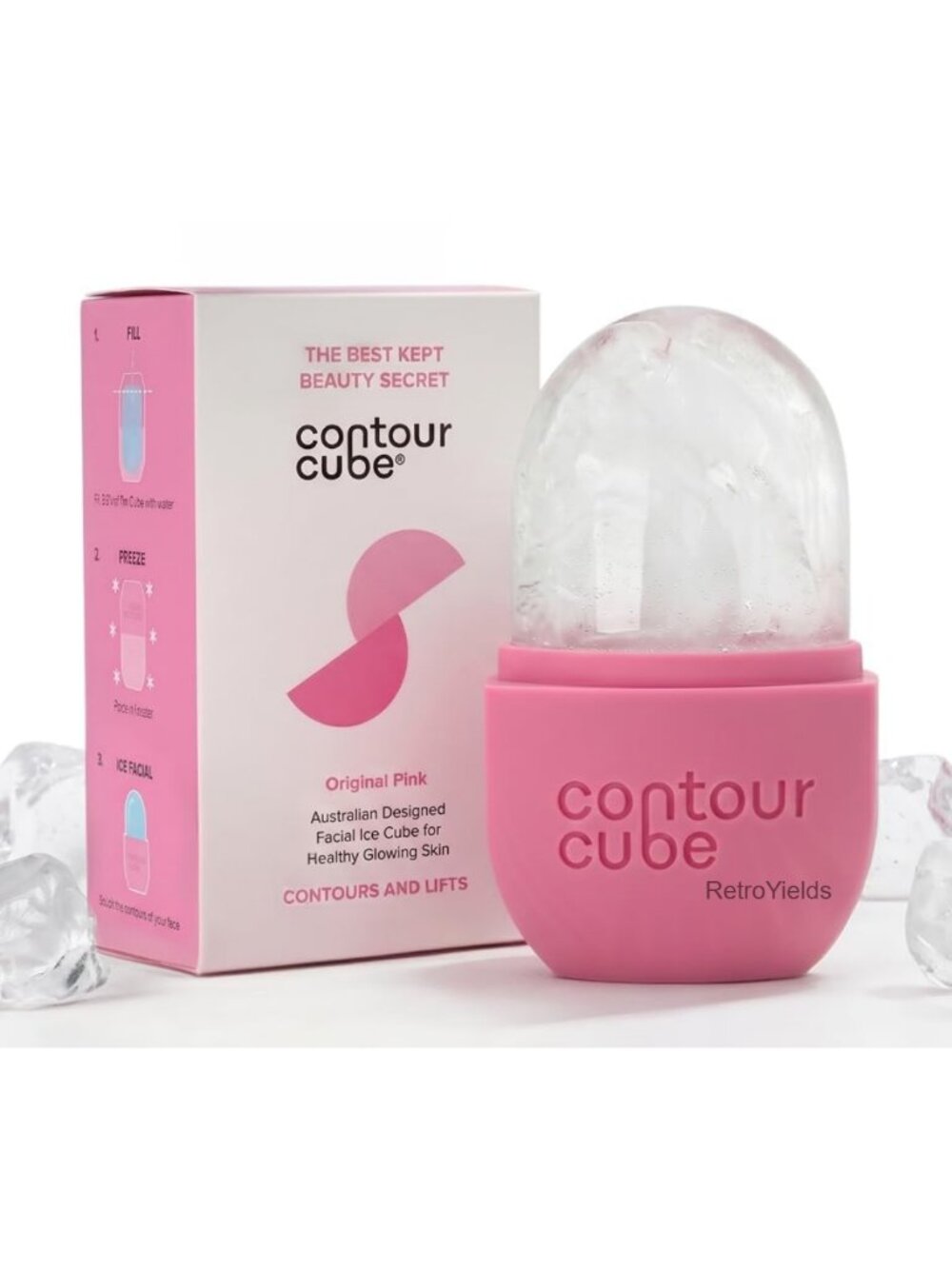Facial Ice Cube for Sculpting & De-Puffing, BPA-Free Silicone Ice Mold, 180ml